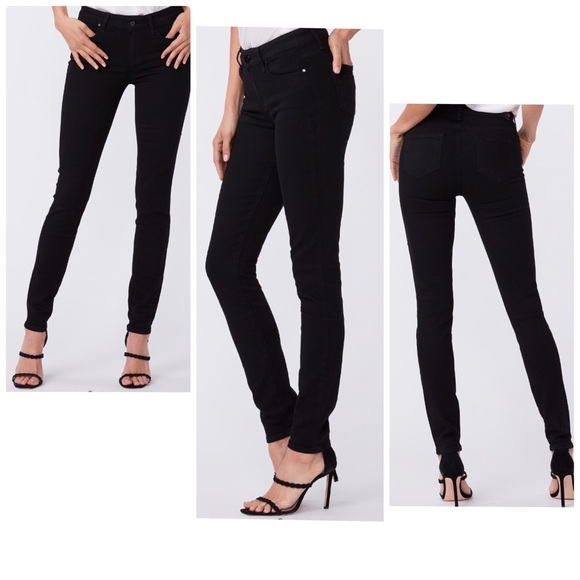 PAIGE - Verdugo Ultra Skinny Black Denim Jeans - Size 30 - Picture 2 of 15